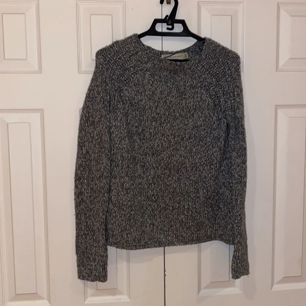 Zara grey wool sweater  Sz M - Picture 8 of 10